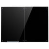 VEVOR Glass Dry Erase Board 2 Pack 35.4 x 23.6 in Black Magnetic Whiteboard, Wall-Mounted, Frameless, Thick Tempered Glass, with Markers, Magnets and Eraser, for Office, School Classroom, Home Study