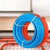 VEVOR Oxygen-Barrier PEX Tubing 300Ft Red + 300Ft Blue 1/2 Inch Radiant Floor PEX Pipe Radiant Heat Floor Heating Plumbing Cold and Hot Water Tubing
