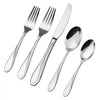 VEVOR 45-Piece Silverware Set, Food-Grade Stainless Steel Flatware Utensils, Mirror Finished Cutlery Set, Dishwasher Safe Eating Tableware for Kitchen Home, Service for 8, Include Knife Fork Spoon