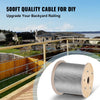 VEVOR 316 Stainless Steel Cable 1/8" 1x19 Steel Cable Wire Rope 150M/500FT Cable Railing Transport Wire Rope Cable for Railing Decking DIY Balustrade(150M)