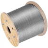 VEVOR 316 Stainless Steel Cable 1/8" 1x19 Steel Cable Wire Rope 150M/500FT Cable Railing Transport Wire Rope Cable for Railing Decking DIY Balustrade(150M)