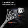 T316 1x19 Stainless Steel Cable 1/8" Cable Rail Wire Rope Aircraft Cable 984FT