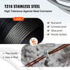 VEVOR T316 Stainless Steel Cable 1/8" 7x7 Steel Wire Rope Cable 500FT Cable Railing Transport Wire Rope Cable for Railing Decking DIY Balustrade