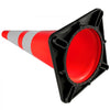 VEVOR 6Pack 36\" Traffic Cones, Safety Road Parking Cone with Black Weighted Base, PVC Orange Traffic Safety Cones, Hazard Cones Reflective Collars for Construction Traffic Parking