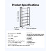 VEVOR 3D Printer Filament Storage Rack, 7 Tier Heavy Duty Storage Shelves for 3D Printing Filaments, Filament Spool Holders Racks for 3D Printing Studio, Home Studio, Office, Workshop (Shelf Only)