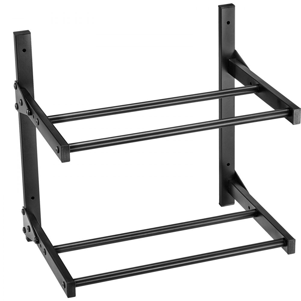 VEVOR Wall Mount Printer Filament Storage Rack, 2-Tier Wall Bracket Storage Shelf, Rolling Filament Spool Holders Racks with Wheels, Filaments Organzied for 3D Printing Studio, Workshop (Shelf Only)