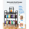 VEVOR 3D Printer Filament Storage Rack, 3 Tier Heavy Duty Storage Shelf, Rolling Filament Spool Holders Racks with Wheels, Filaments Organzied for 3D Printing Station, Office, Workshop (Shelf Only)