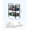 VEVOR 3D Printer Filament Storage Rack, 3 Tier Heavy Duty Storage Shelf, Rolling Filament Spool Holders Racks with Wheels, Filaments Organzied for 3D Printing Station, Office, Workshop (Shelf Only)