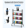 VEVOR 3D Printer Filament Storage Rack, 4 Tier Heavy Duty Storage Shelf, Rolling Filament Spool Holders Racks with Wheels, Filaments Organzied for 3D Printing Station, Office, Workshop (Shelf Only)
