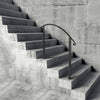 VEVOR Handrails for Outdoor Steps, Fit 1 or 3 Steps Outdoor Stair Railing, Black Wrought Iron Handrail, Flexible Front Porch Hand Rail, Transitional Handrails for Concrete Steps or Wooden Stairs