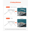 VEVOR 3 Bow Boat Bimini Tops, 600D Polyester Canopy with Aluminum Alloy Frame, Waterproof & Sun Shade Boat Awning Canopy with Storage Bag, 2 Support Poles, 4 Straps, 72"Lx(85"-90")Wx46"H, Light Grey