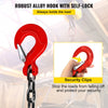VEVOR Chain Sling, 5/16 inch x 10 ft Lifting Chains with Hooks, G80 Engine Chain Hoist Lifts, 11000 lbs/5 Ton Capacity Lifting Sling Chains for Engine Hoist, Engine Lift Chain with 4 Leg Grab Hooks