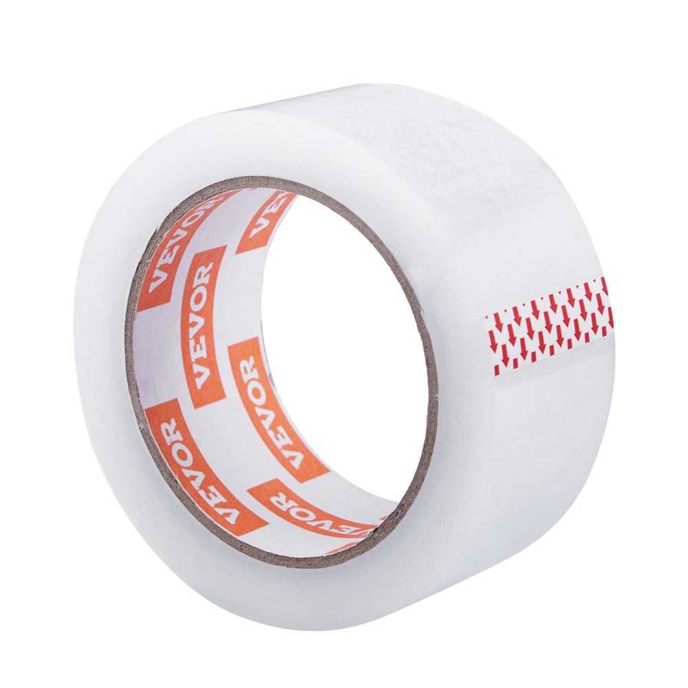 VEVOR Clear Packing Tape, 3 inches Core, 12 Rolls 1.88 Inches x 65 Yards Packing Tape with Dispenser, 2.7 Mil Heavy Duty Packaging Tape Designed for Moving, Storage and Packing, Shipping and Mailing