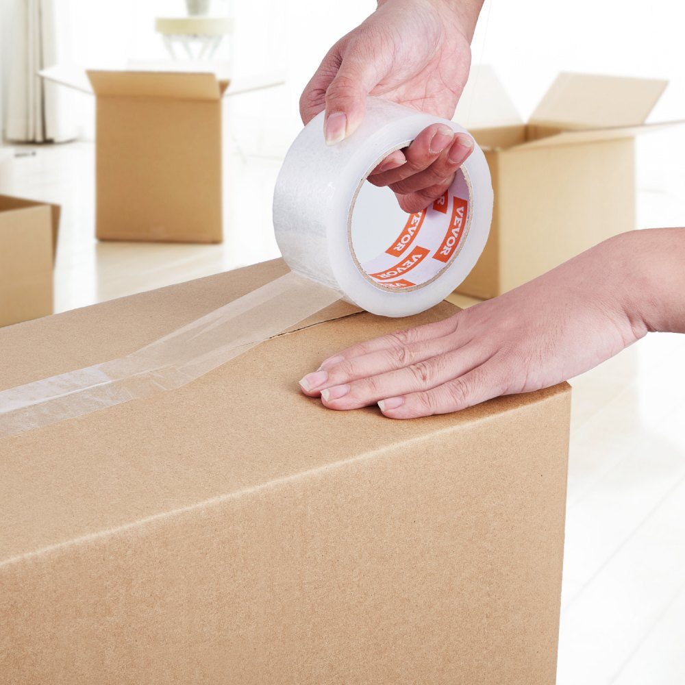 VEVOR Clear Packing Tape, 3 inches Core, 36 Rolls 1.88 Inches x 65 Yards Packing Tape, 2.7 Mil Thick, Heavy Duty Packaging Tape Designed for Moving, Storage and Packing, Shipping and Mailing, Office
