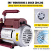 VEVOR Vacuum Pump 4.5CFM Vacuum Pump HVAC Single-Stage Rotary Vane Vacuum Pump 1/3HP 5PA Ultimate Air Conditioning Refrigerant Vacuum Pump