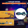 VEVOR Police Siren PA System, 400W 8 Sound Loud Car Warning, Police Fire Emergency Alarm Fire Siren, 2 Horn PA Speaker MIC System Vehicle Siren