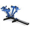 VEVOR 4 Color 1 Station Silk Screen Printing Press Printer With Adjustable Stand Flash Dryer