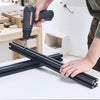 VEVOR 4PCS 39.4 in (1000mm) T Slot 4040 Aluminum Extrusion Profile, European Standard Anodized Linear Rail, High-Strength Extruded Aluminum Rail for 3D Printer, CNC Machine DIY, Laser Engraving, Black