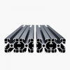 VEVOR 4PCS 39.4 in (1000mm) T Slot 4040 Aluminum Extrusion Profile, European Standard Anodized Linear Rail, High-Strength Extruded Aluminum Rail for 3D Printer, CNC Machine DIY, Laser Engraving, Black