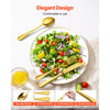 VEVOR 100-Piece Gold Silverware Set, Food-Grade Stainless Steel Flatware Utensils for 20, Mirror Finished Cutlery Set, Dishwasher Safe Eating Tableware for Kitchen Home, Include Knife Fork Spoon