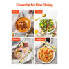 VEVOR 100-Piece Gold Silverware Set, Food-Grade Stainless Steel Flatware Utensils for 20, Mirror Finished Cutlery Set, Dishwasher Safe Eating Tableware for Kitchen Home, Include Knife Fork Spoon