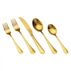 VEVOR 100-Piece Gold Silverware Set, Food-Grade Stainless Steel Flatware Utensils for 20, Mirror Finished Cutlery Set, Dishwasher Safe Eating Tableware for Kitchen Home, Include Knife Fork Spoon