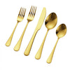 VEVOR 100-Piece Gold Silverware Set, Food-Grade Stainless Steel Flatware Utensils for 20, Mirror Finished Cutlery Set, Dishwasher Safe Eating Tableware for Kitchen Home, Include Knife Fork Spoon
