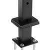 VEVOR 4-Pack Cable Railing Post, 36x1x2 In Horizontal-Hole Deck Railing Post with Pre-Drilled Holes, Stainless Steel Cable Rail Post with Horizontal and Curved Bracket, Black, 4JZLGZXHS914UUOI6001V0