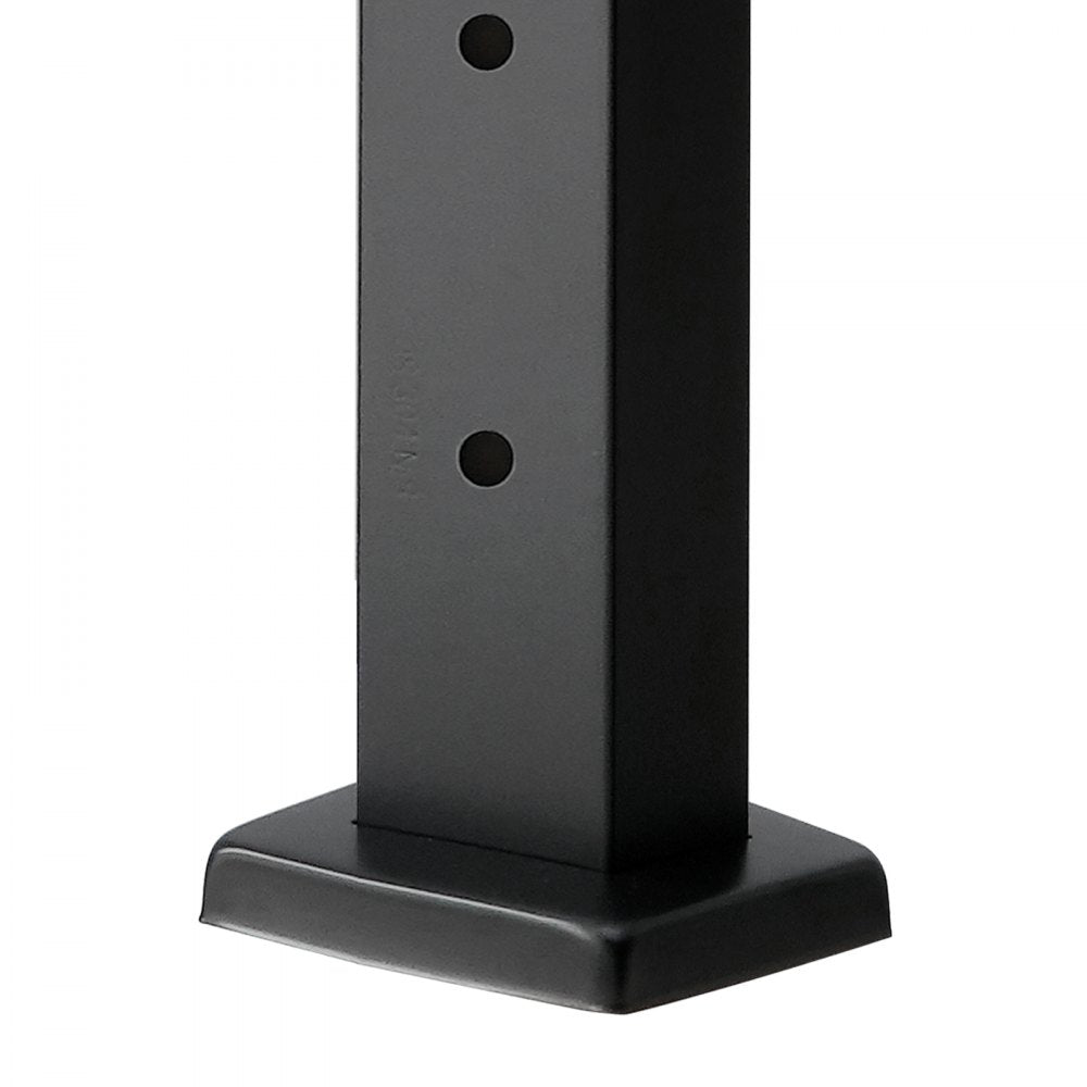 VEVOR 4-Pack Cable Railing Post, 36x1x2 In Horizontal-Hole Deck Railing Post with Pre-Drilled Holes, Stainless Steel Cable Rail Post with Horizontal and Curved Bracket, Black, 4JZLGZXHS914UUOI6001V0