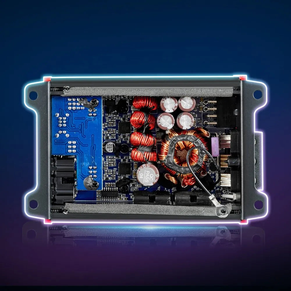 VEVOR 4 Channel Car Audio Amplifier 2 Ohm Stable Bridgeable Class D Full Range Amp Max Power 4 x 120W @ 4 Ohm / 4 x 200W @ 2 Ohm for Car SUV Truck Off-Road