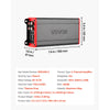 VEVOR 4 Channel Car Audio Amplifier 2 Ohm Stable Bridgeable Class D Full Range Amp Max Power 4 x 272W @ 4 Ohm / 4 x 400W @ 2 Ohm for Car SUV Truck Off-Road