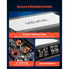 VEVOR 4 Channel Car Audio Amplifier 2 Ohm Stable Bridgeable Class D Full Range Amp Max Power 4 x 420W @ 4 Ohm / 4 x 600W @ 2 Ohm for Car SUV Truck Off-Road