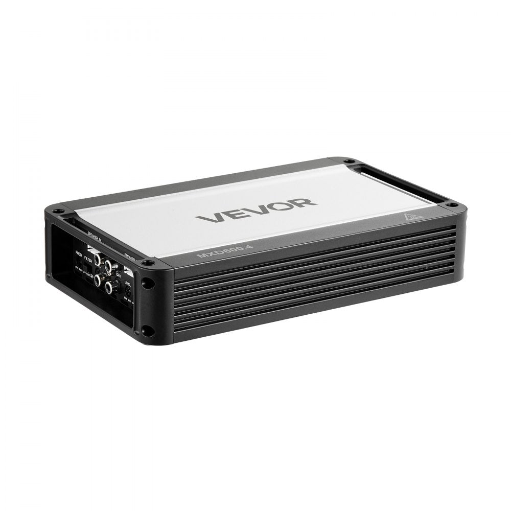 VEVOR 4 Channel Car Audio Amplifier 2 Ohm Stable Bridgeable Class D Full Range Amp Max Power 4 x 420W @ 4 Ohm / 4 x 600W @ 2 Ohm for Car SUV Truck Off-Road