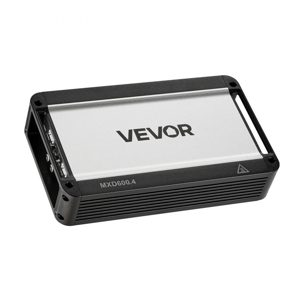 VEVOR 4 Channel Car Audio Amplifier 2 Ohm Stable Bridgeable Class D Full Range Amp Max Power 4 x 420W @ 4 Ohm / 4 x 600W @ 2 Ohm for Car SUV Truck Off-Road