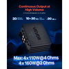 VEVOR 4 Channel Car Audio Amplifier 2 Ohm Stable Bridgeable Class D Full Range Amp Max Power 4 x 110W @ 4 Ohm / 4 x 160W @ 2 Ohm for Car SUV Truck Off-Road