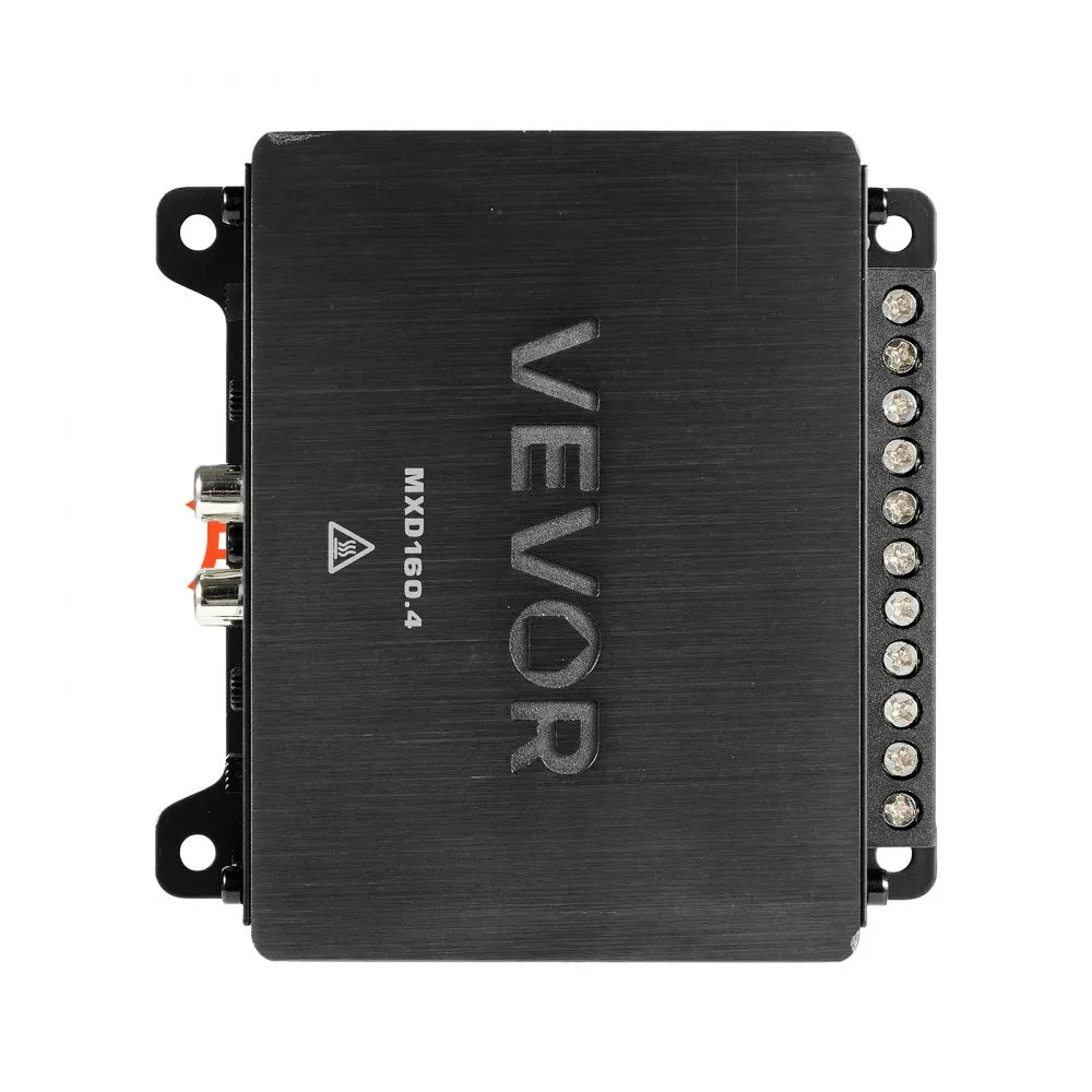 VEVOR 4 Channel Car Audio Amplifier 2 Ohm Stable Bridgeable Class D Full Range Amp Max Power 4 x 110W @ 4 Ohm / 4 x 160W @ 2 Ohm for Car SUV Truck Off-Road