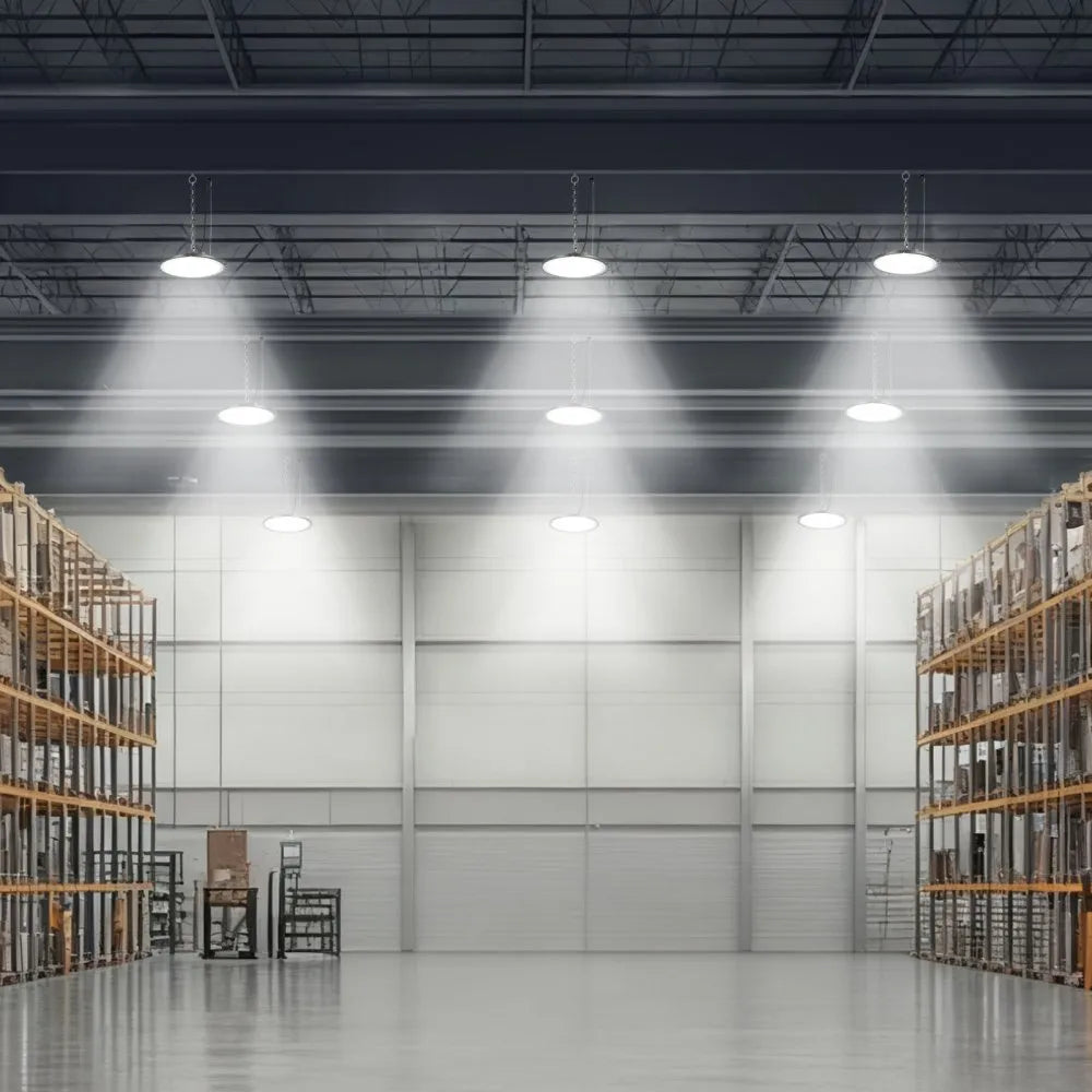VEVOR 20 Pack LED High Bay Lights, 5000K 150W 21000LM Super Bright UFO LED Warehouse Shop Lights, IP65 Waterproof, 100-277V Wide Voltage for Warehouse Workshop Factory Gym Garage Barn, Black