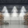 VEVOR 6 Pack LED High Bay Lights, 5000K 150W 21000LM Super Bright UFO LED Warehouse Shop Lights, IP65 Waterproof, 100-277V Wide Voltage for Warehouse Workshop Factory Gym Garage Barn, Black