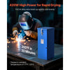VEVOR Portable Welding Rod Oven, 50LBS Capacity Electrodes Drying Oven 420W 120V, 300℉ Fast Heating Welding Rods Dryer for 18-inch Stick Electrodes - with Easy-to-Carry Handle & Safety Locking Latch