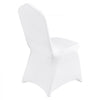 VEVOR Stretch Spandex Folding Chair Covers, Universal Fitted Arched Front Cover, Removable Washable Protective Slipcovers, for Wedding, Holiday, Banquet, Party, Celebration, Dining (50PCS White)