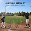 VEVOR 5x5 ft Baseball Softball Practice Net, Portable Baseball Training Net for Hitting Batting Catching Pitching, Backstop Baseball Equipment with Bow Frame, Carry Bag, Strike Zone, Ball, Batting Tee