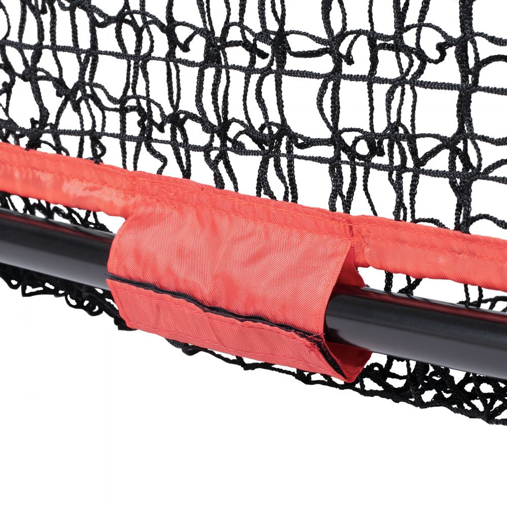 VEVOR 5x5 ft Baseball Softball Practice Net, Portable Baseball Training Net for Hitting Batting Catching Pitching, Backstop Baseball Equipment with Bow Frame, Carry Bag, Strike Zone, Ball, Batting Tee