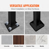 VEVOR Handrails for Outdoor Steps, Fit 1 or 5 Steps Outdoor Stair Railing, Black Wrought Iron Handrail, Flexible Front Porch Hand Rail, Transitional Handrails for Concrete Steps or Wooden Stairs
