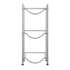 VEVOR 3 Tiers Water Jug Holder, 5 Gallon Water Bottle Holder, Single Row Water Bottle Rack for 3 Bottles, Heavy Duty Water Jug Rack for Kitchen, Office, Living Room, Silver