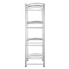 VEVOR 4 Tiers Water Jug Holder, 5 Gallon Water Bottle Holder, Double Row Water Bottle Rack for 8 Bottles, Heavy Duty Water Jug Rack for Kitchen, Office, Living Room, Silver