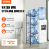 VEVOR 4 Tiers Water Jug Holder, 5 Gallon Water Bottle Holder, Single Row Water Bottle Rack for 4 Bottles, Heavy Duty Water Jug Rack for Kitchen, Office, Living Room, Black