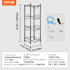 VEVOR 4 Tiers Water Jug Holder, 5 Gallon Water Bottle Holder, Single Row Water Bottle Rack for 4 Bottles, Heavy Duty Water Jug Rack for Kitchen, Office, Living Room, Black