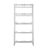 VEVOR 5 Tiers Water Jug Holder, 5 Gallon Water Bottle Holder, Double Row Water Bottle Rack for 10 Bottles, Heavy Duty Water Jug Rack for Kitchen, Office, Living Room, Silver Gray
