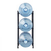 VEVOR 3 Tiers Water Jug Holder, 5 Gallon Water Bottle Holder, Single Row Water Bottle Rack for 3 Bottles, Heavy Duty Water Jug Rack for Kitchen, Office, Living Room, Black