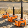 VEVOR 5T Cordless Electric Car Jack with Air Wrench & 2PCS Batteries, 12V Remote Control Hydraulic Car Floor Jack, 6.1-17.7 in Lift Height, 12V Portable Tire Changer with LED Light for SUV Pickup